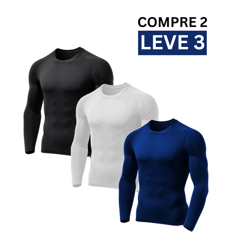 Camisa de Compressão Térmica Unissex - SolarMax© (COMPRE 2 LEVE 3)